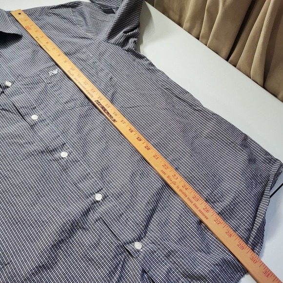 Armani Jeans Men‎ Plaid Button Up Shirt Size XXL Long Sleeve Office Career - Picture 11 of 12